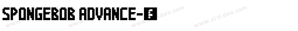spongebob advance字体转换